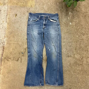 Vintage 1970s Blue Midwash Jeans Size 34
